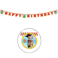 Festone Happy Birthday Toy Story 4 - 2,00 m