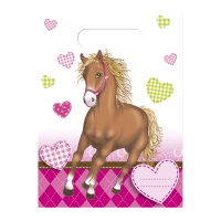 Borsette Cavallo rosa - 6 unità