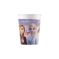 Bicchieri Frozen II compostabili da 200 ml - 8 unità