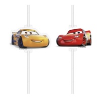 Cannucce di carta di Cars - 4 unità