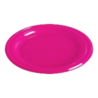 Piatti di plastica colorata da 17 cm - 25 pezzi