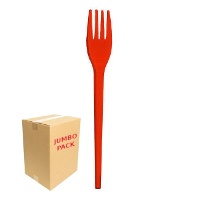 Forchette di plastica colorate da 17 cm - 1152 unità