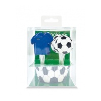 Capsule per cupcake di calcio con grimaldelli - Scrapcooking - 24 pz.