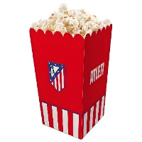 Confezione da 3 scatole rosse con stemma dell'Atlético de Madrid