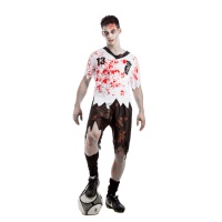 Costume calciatore zombie da uomo