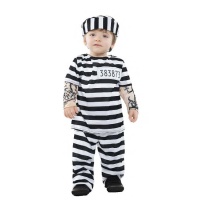 Costume prigioniero con tatuaggi da bebè