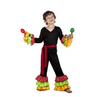 Costume nero ballerino rumba da bambino