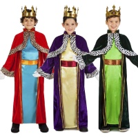Costume da Re Magio colorato per bambini