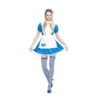 Costume Alice con calze da donna