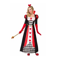 Costume regina di cuori lungo da donna