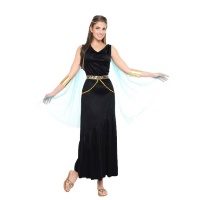 Costume greca nero e oro da donna