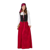 Costume medievale locandiera da donna