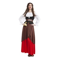 Costume da locandiera medievale per donna