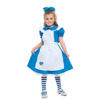 Costume da Alice con calze per bambina