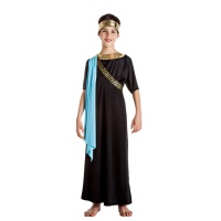 Costume da bambino greco nero e oro