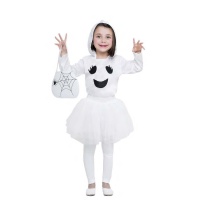 Costume fantasmino bianco da bambina