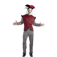 Costume da circo arlecchino per uomo