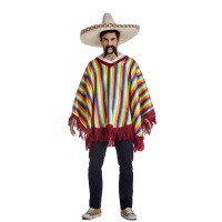 Poncho classico messicano da uomo