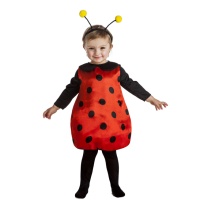 Costume coccinella rossa con antenne da bebè