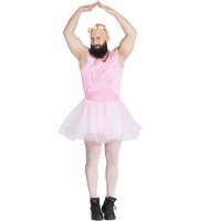 Costume ballerina con tutù da uomo