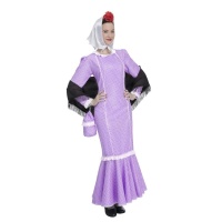 Costume da chulapa lilla da donna