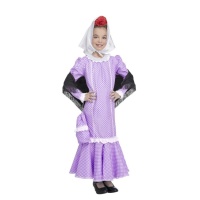 Costume da chulapa lilla da bambina