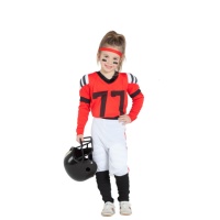 Costume giocatrice football da bambina