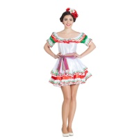 Costume classico messicano corto da donna