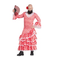 Costume sevillana rosso da uomo