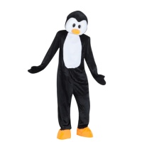 Costume pinguino con testa da adulto