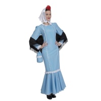 Costume da chulapa azzurro da donna