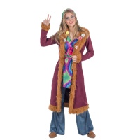 Costume hippie con cappotto da donna