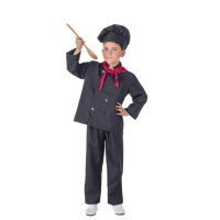 Costume chef nero da bambini