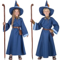 Costume da mago blu per bambini