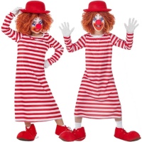 Costume clown con bombetta infantile