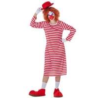 Costume clown con bombetta da donna