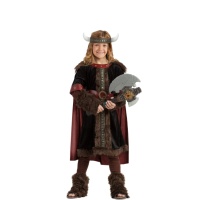 Costume vichingo scandinavo nero da bambino