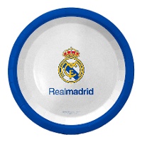 Piatto Real Madrid bianco 23 cm - confezione da 8