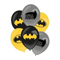 Palloncini in lattice Batman 27,5 cm - confezione da 6