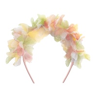 Corona di fiori multicolore da fata