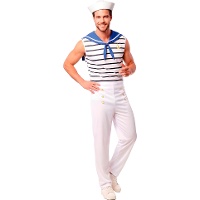Costume da marinaio retrò per uomo