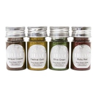 Confezione di glitter Jingle Bells 25 ml - 4 pz.