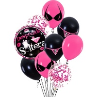 Mazzo Addio al Nubilato Fucsia - 9 pezzi