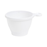 Tazza di plastica bianca da 80 ml - 18 unità