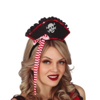 Mini cappello da pirata con bandana