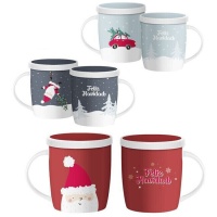 Tazza Merry Christmas da 350 ml con colino per il tè - 1 pz.