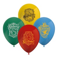 Palloncini in lattice Harry Potter con scudo 30 cm - 8 pz.