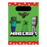 Sacchetti di carta Minecraft - 4 pezzi.