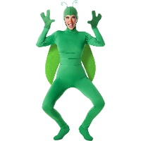 Costume da insetto verde per donna