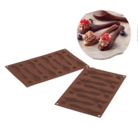 Stampo in silicone cucchiai di cioccolato da 17 x 29,5 cm - Silikomart - 8 cavità